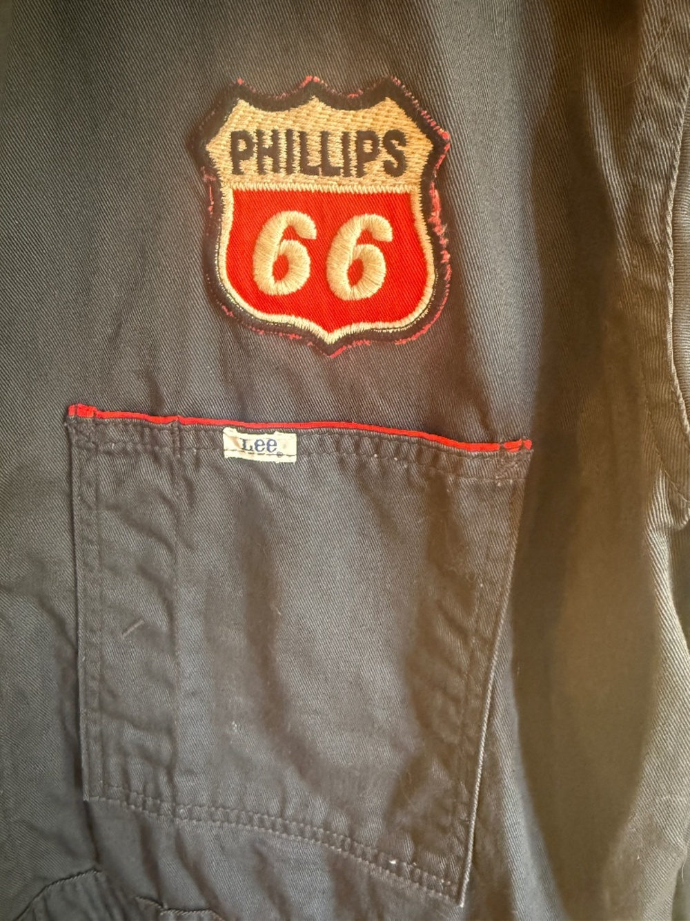 Vintage 1970's Lee Unionalls Coveralls Phillips 66 Gas Station Uniform 46 Long